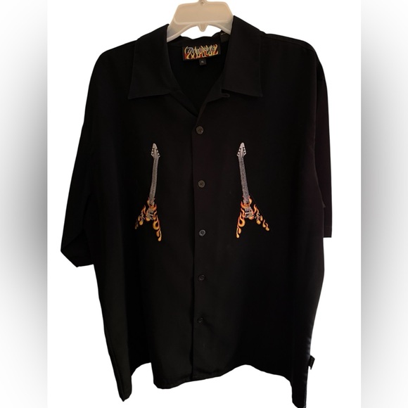 Dragonfly Hard Rock Cafe New Orleans Button-Up Shirt XL - Picture 1 of 11